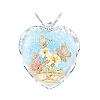 Heart Glass Pendant Necklaces PW23052494507-1