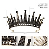 Alloy Rhinestone Hair Bands  for Woman Girls PW-WGA69DD-26-1