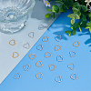 Unicraftale 40Pcs 2 Style 304 Stainless Steel Linking Ring STAS-UN0041-26-5