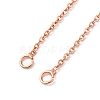 Brass Cable Chain Necklace Making NJEW-D302-78RG-2