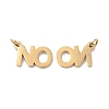 Ion Plating(IP) 304 Stainless Steel Charms STAS-Q215-26G-1