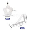 8 Pcs 2 Styles Stainless Steel Table Cover Tablecloth Weights HJEW-OC0001-02-2