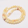 Natural Honey Jade Bead Strands G-K153-B26-12mm-3