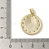 Brass Enamel Micro Pave Cubic Zirconia Pendants KK-Z042-24G-01-3