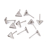 304 Stainless Steel Stud Earring Findings X-STAS-I010-03-3