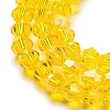 Transparent Electroplate Glass Beads Strands EGLA-A039-T3mm-A22-3