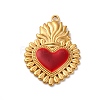 304 Stainless Steel Enamel Pendants STAS-D362-01G-05-1