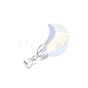 AB Color Plated Glass Pendants PALLOY-JF04595-02-5