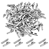 200Pcs Iron Folding Crimp Ends FIND-ME0001-91-1