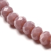 Faceted Glass Rondelle Beads Stretch Bracelet for Kid BJEW-JB06807-11-3