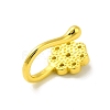 Clear Cubic Zirconia Flower Clip on Nose Rings AJEW-F059-10G-2
