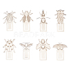 3 Sets 201 Stainless Steel Bookmarks STAS-DR0001-09A-1