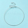 Anti-Tarnish Rhodium Plated 925 Sterling Silver Bangles BJEW-G681-01A-P-2