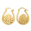 Ion Plating(IP) 304 Stainless Steel Earrings for Women EJEW-E304-03G-1
