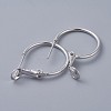 Brass Hoop Earrings KK-I665-26A-P-2