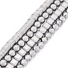 Cheriswelry 4 Strands 4 Styles Electroplated Non-magnetic Synthetic Hematite Beads Strands G-CW0001-12P-2