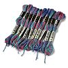 10 Skeins 6-Ply Polyester Embroidery Floss OCOR-K006-A61-1