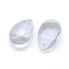 Faceted Glass Pendants X-GLAA-F069-S-A01-2