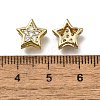 Star Brass Micro Pave Clear Cubic Zirconia Slide Charms LS-ZIRC-I070-013G-3