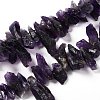 Rough Raw Natural Amethyst Beads Strands G-G010-12-1