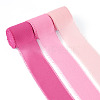 3 Rolls Polyester Raw Edges Ribbons SRIB-TAC0002-26A-3