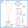 12Pcs Alloy Enamel Bowknot Pendant Necklaces & CCB Plastic Beads with Heart Charms Bracelets SJEW-ME00004-2