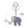 Alloy Rhinestone Keychain KEYC-YW00178-01-3