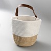 Woven Cotton Storage Baskets AJEW-WH20054-010H-1