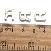 Tarnish Resistant 304 Stainless Steel Letter Charms STAS-O072-R-3