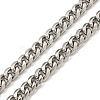 Non-Tarnish 201 Stainless Steel Curb Chain Necklaces for Men NJEW-Q336-08D-P-4