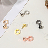 5Pcs 5 Colors Brass Clasps FIND-SP0004-10-3