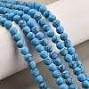 Synthetic Turquoise Beads Strands G-P387-01-6mm-01-2