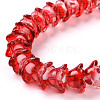 Transparent Glass Beads Strands LAMP-H061-01A-05-4