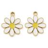 Ion Plating(IP) 304 Stainless Steel Enamel Charms STAS-U032-04G-1