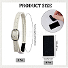 2 Pairs 2 Colors Leather Shoelace Bands FIND-CP0002-69-2