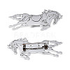 201 Stainless Steel Horse Lapel Pin JEWB-N007-131P-1