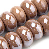Glazed Porcelain Rondelle Beads PORC-Q219-13x9-F12-1