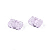 2-Hole Transparent Glass Seed Beads SEED-N004-002-C01-6