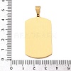 Easter 304 Stainless Steel Pendants STAS-E527-06G-3