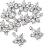 SHEGRACE Brass Pave Clear Cubic Zirconia Connector Charms XGRQ7H576-954P-1