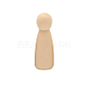 Unfinished Wooden Peg Dolls DOLL-PW0002-015B-1