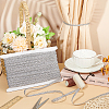 Polyester Braided Metallic Lace Trim SRIB-WH0011-180D-02-5