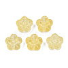 Transparent Spray Painted Glass Beads LS-GLAA-N035-029-C06-1