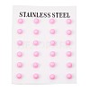 304 Stainless Steel Spray Painted Stud Earrings EJEW-H353-07-F-1