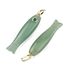Natural Green Aventurine Carved Pendants GG-CBA8D06-01G-07-2