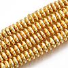 Electroplate Non-magnetic Synthetic Hematite Bead Strands X-G-Q465-20G-1