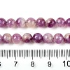 Dyed Natural White Jade Beads Strands G-T138-6mm-210-7-5