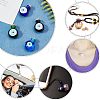 4Pcs 4 Colors Handmade Lampwork Perfume Bottle Pendants LAMP-FH0001-02-5