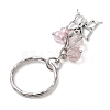 Alloy Glass with Iron Keychain KEYC-JKC00772-3