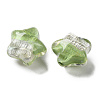 Gradient Color Transparent Hand-drawed Acrylic Beads TACR-P012-01B-04-2